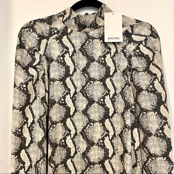 New Monki Midi Grey Dress size S loose - Picture 5 of 7